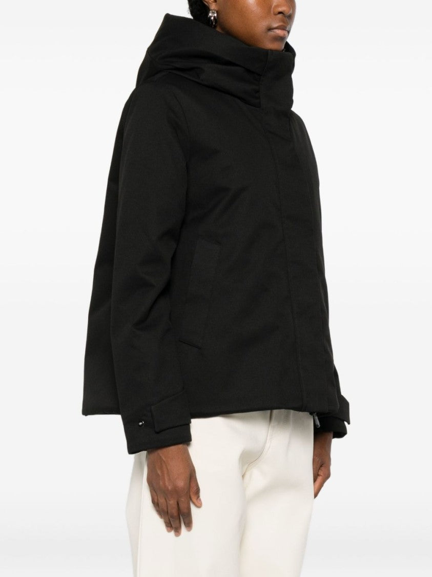 Save The Duck Lightweight Black Jacket With High Collar
