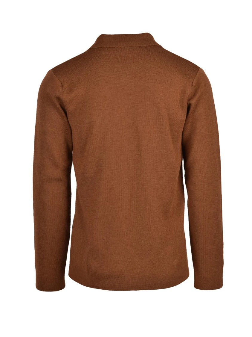 Daniele Fiesoli Refined Knit Polo Shirt With Short Zipper Placket
