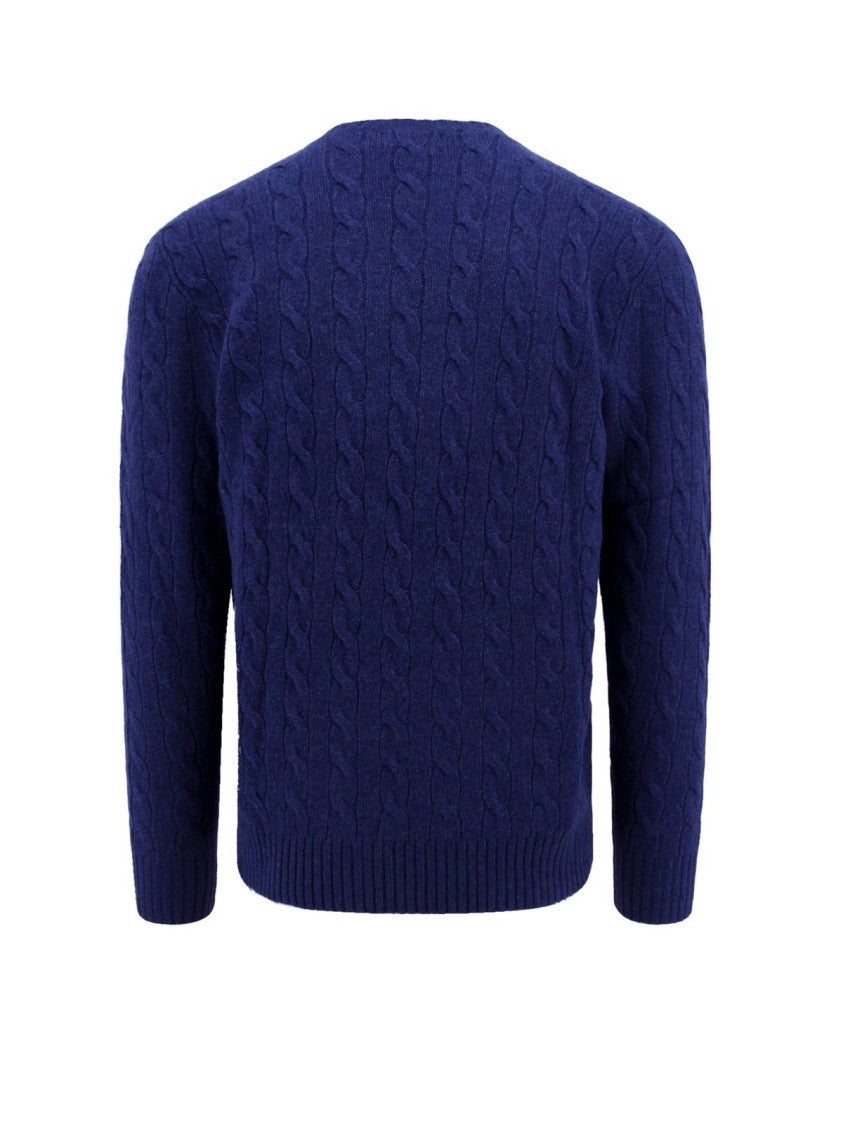 Polo Ralph Lauren Classic Knit Sweater With Ribbed Cuffs And Hem