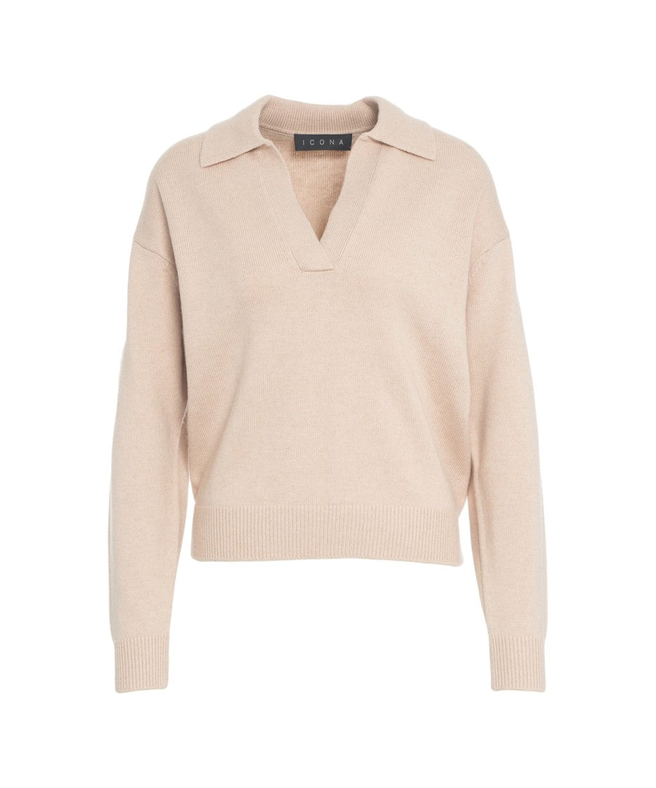 Kaos Polo Collar Sweater