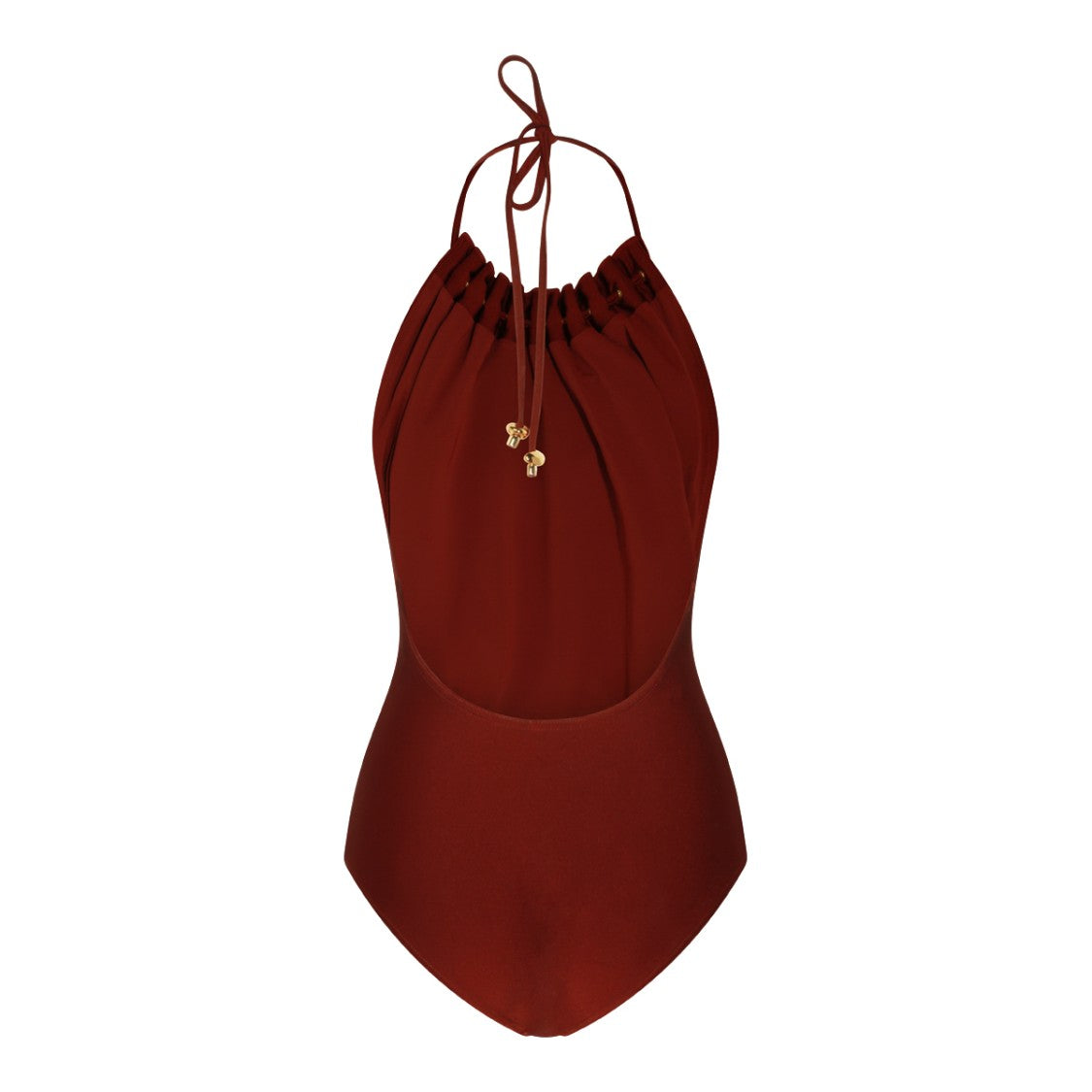 Zimmermann Merlot Halter Neckline Swimsuit