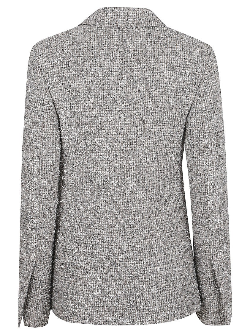 Tory Burch Tweed Blazer With Metallic Threads