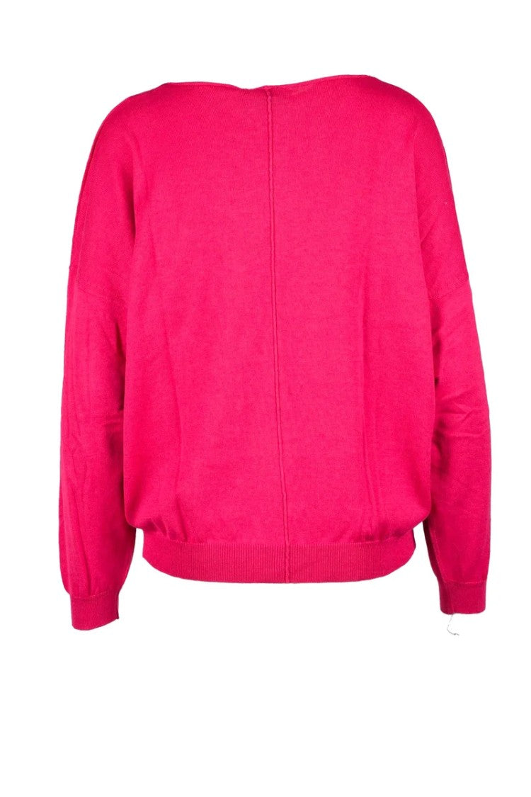 Be You Fuchsia Cotton Cashmere Sweater