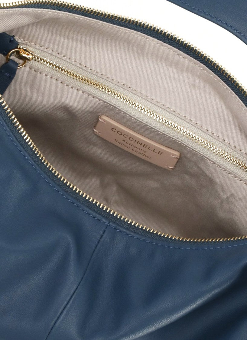 Coccinelle Furoshiki Medium Bag With Slouchy Silhouette And Golden Logo
