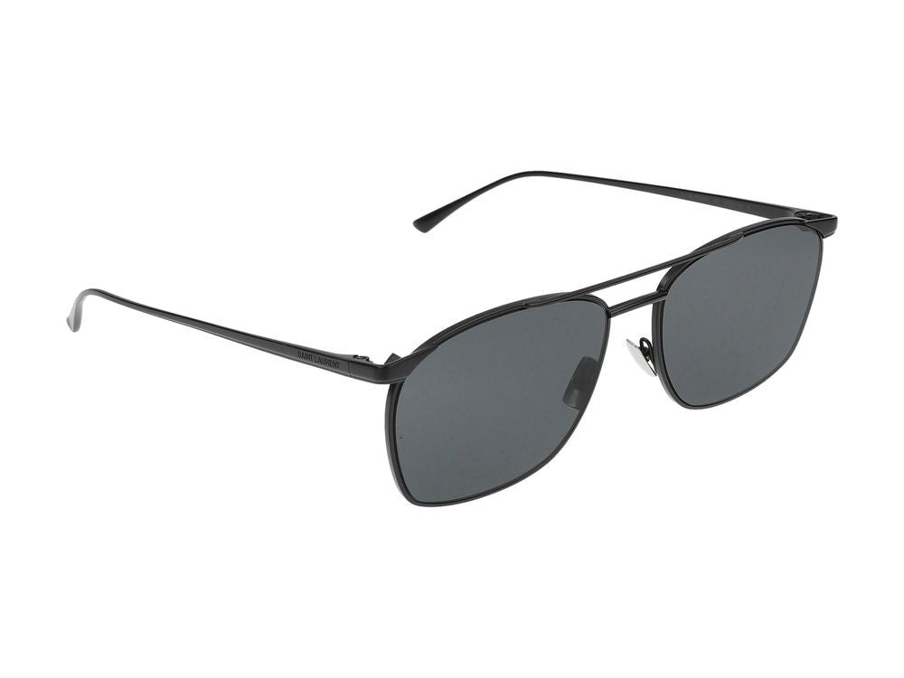 Saint Laurent Black Sl 796 Vincent Double-Bridge Square Sunglasses