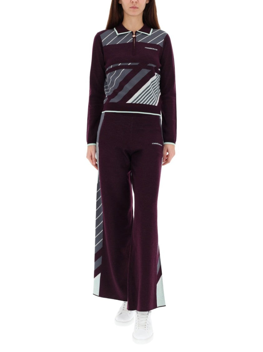 Casablanca Diagonal Tennis Pants