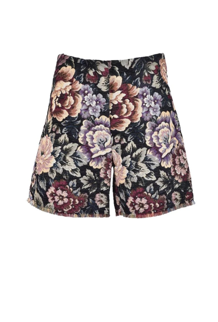 L Autre Chose Multicolor Textured Shorts