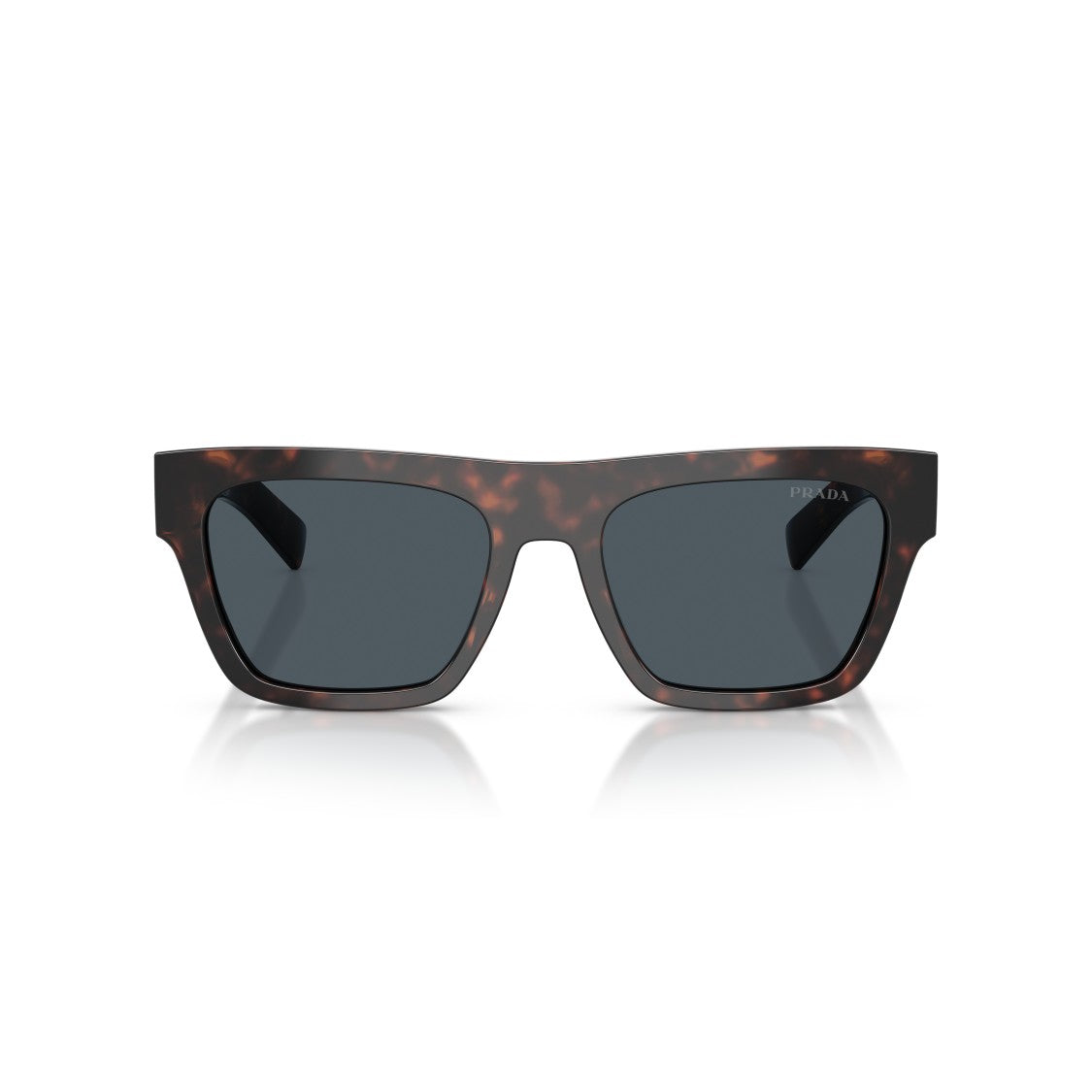 Prada 0Pr C03s Bold Rectangular Tortoiseshell Sunglasses
