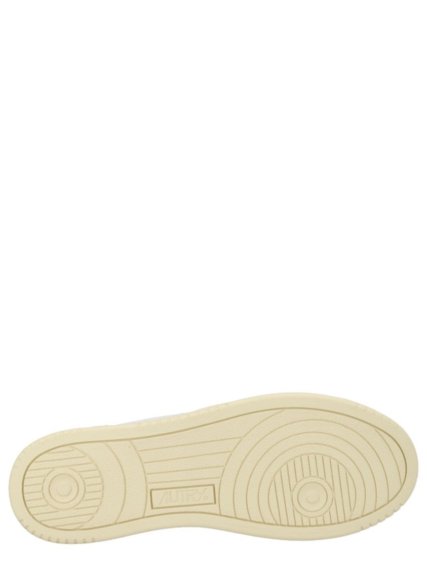 Autry Neutrals Medalist Low Suede Overlays Sneakers