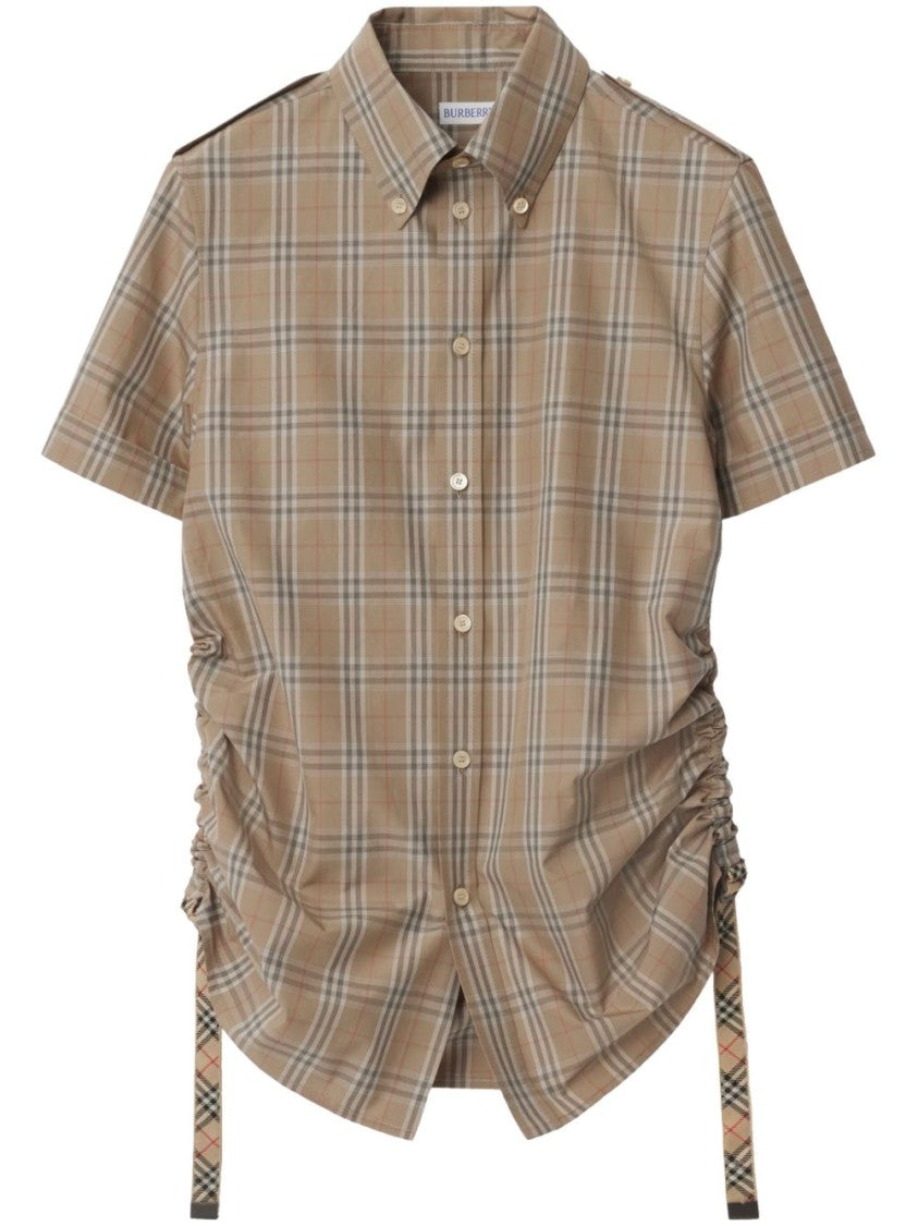 Burberry Checkered Cotton Shirt