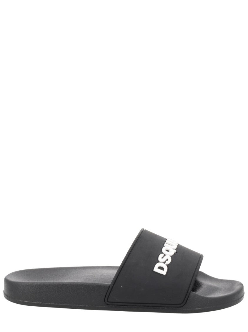 Dsquared2 Contoured Raised Lettering Sandals