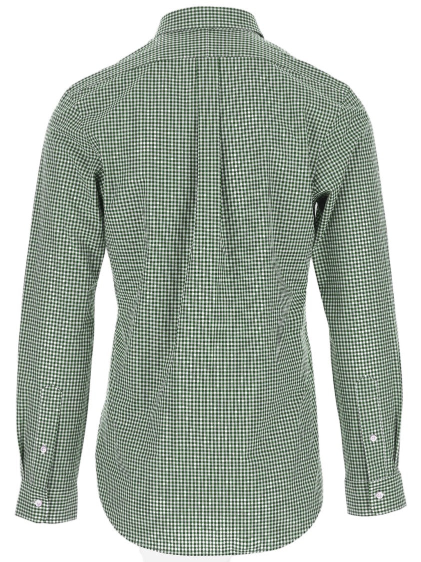 Polo Ralph Lauren Green Checked Stretch Cotton Shirt