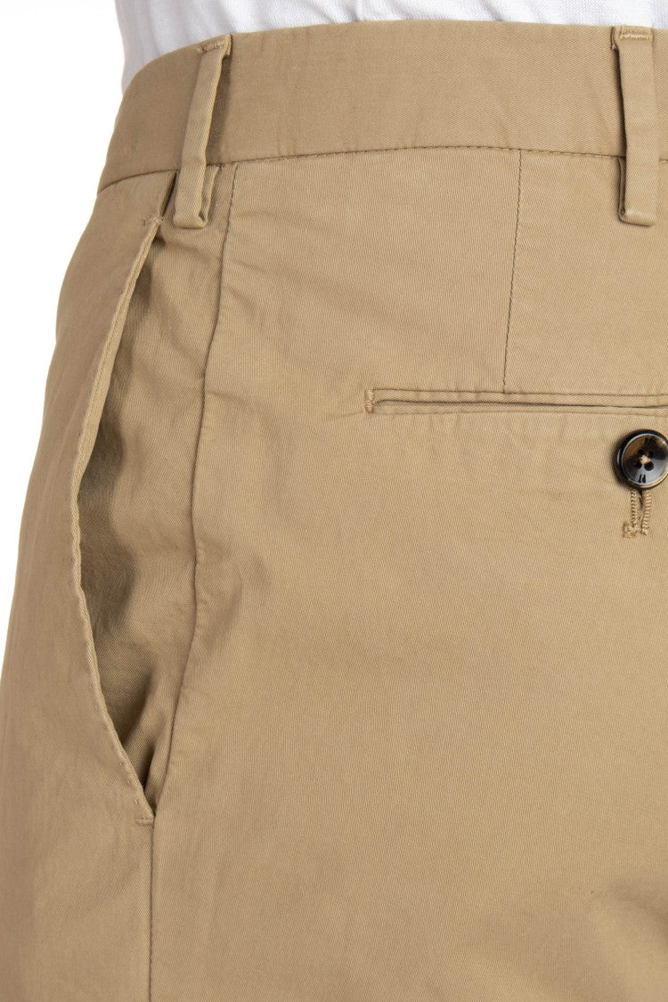 Pt Torino Super Slim Cotton Gabardine Trousers