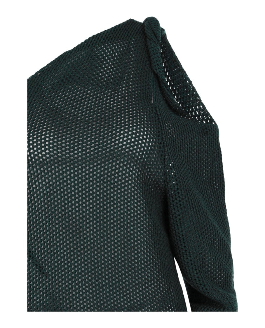 Givenchy One-Shoulder Woven Knit Top