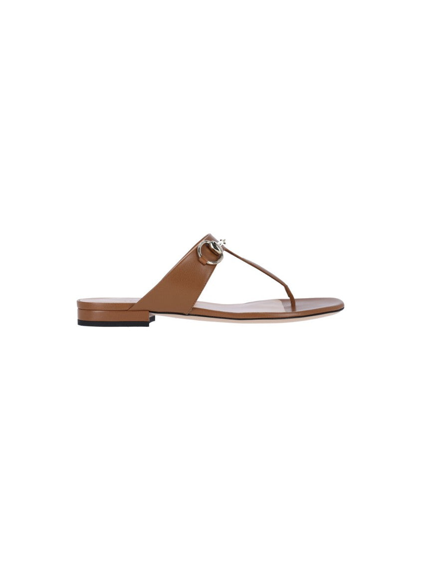 Gucci Horsebit Sandals – Brown