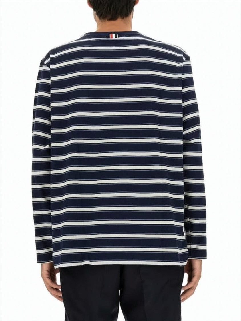 Thom Browne Horizontal Striped Long-Sleeve Shirt