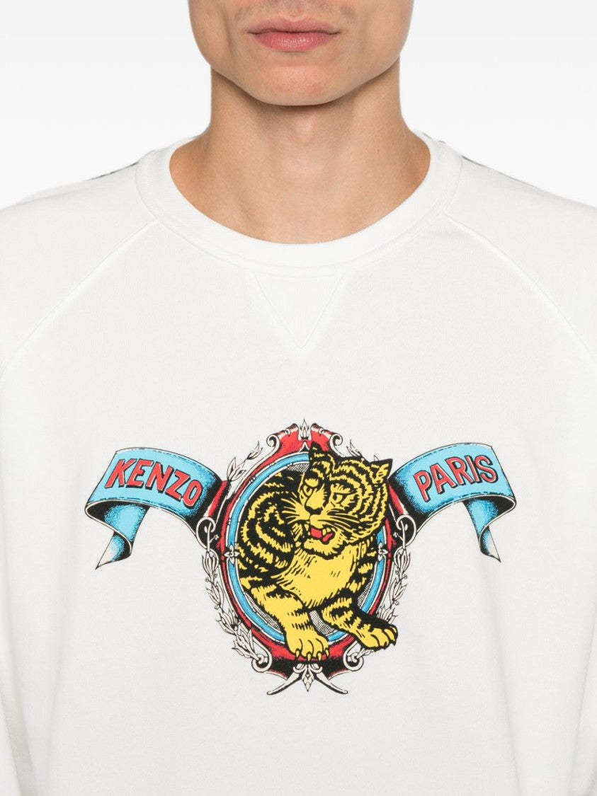 Kenzo Crew Neck Tiger Graphic Sweater
