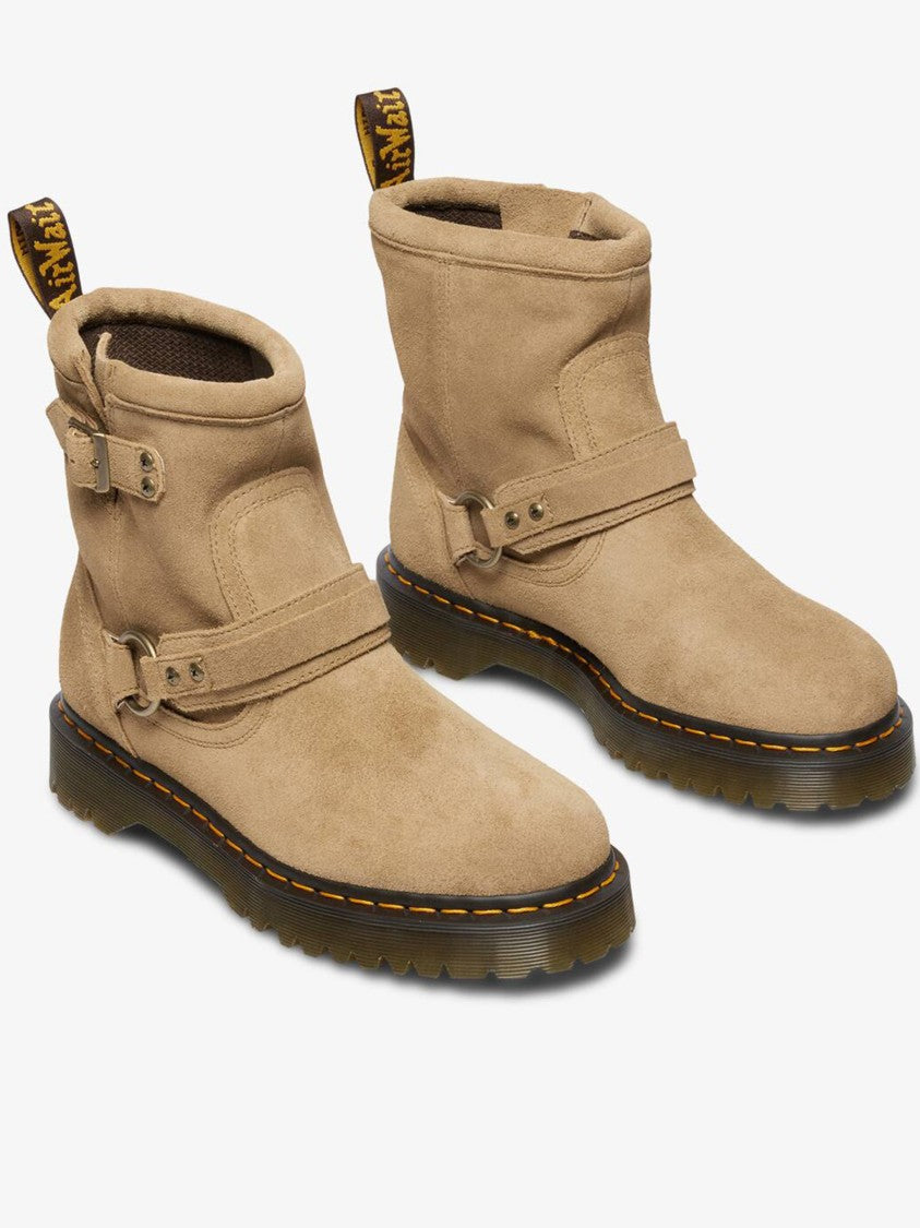 Dr. Martens Anistone Hrns Tan Suede Ankle Boots