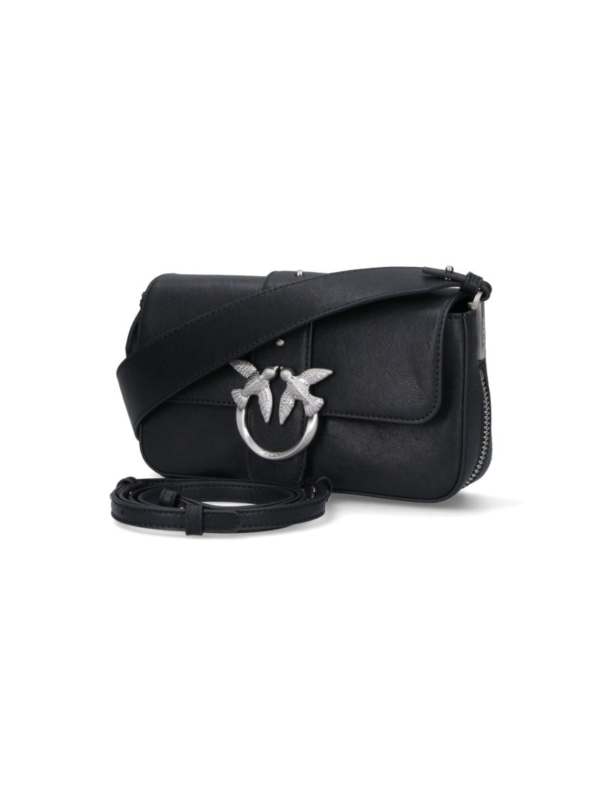 Pinko Minimalist Black Handbag With Structured Shape