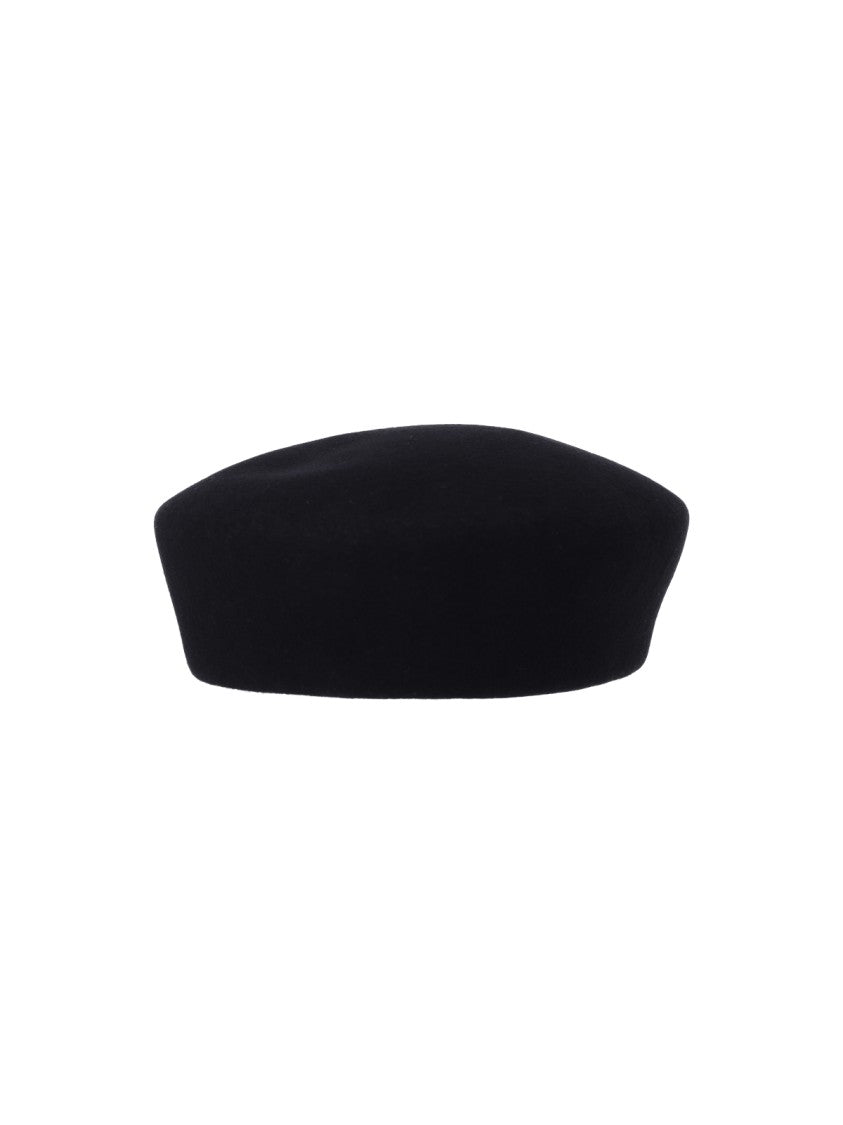 Ruslan Baginskiy Black Wool Logo Beanie