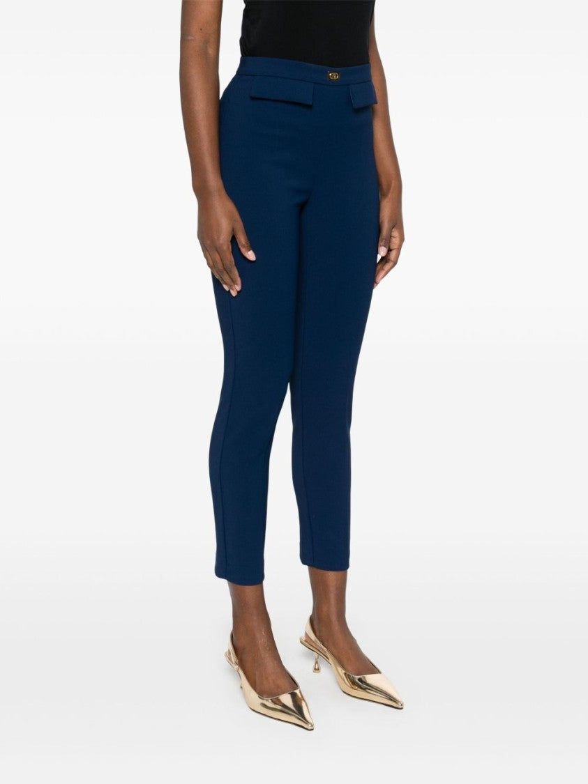 Elisabetta Franchi Tailored Mid-Rise Pants