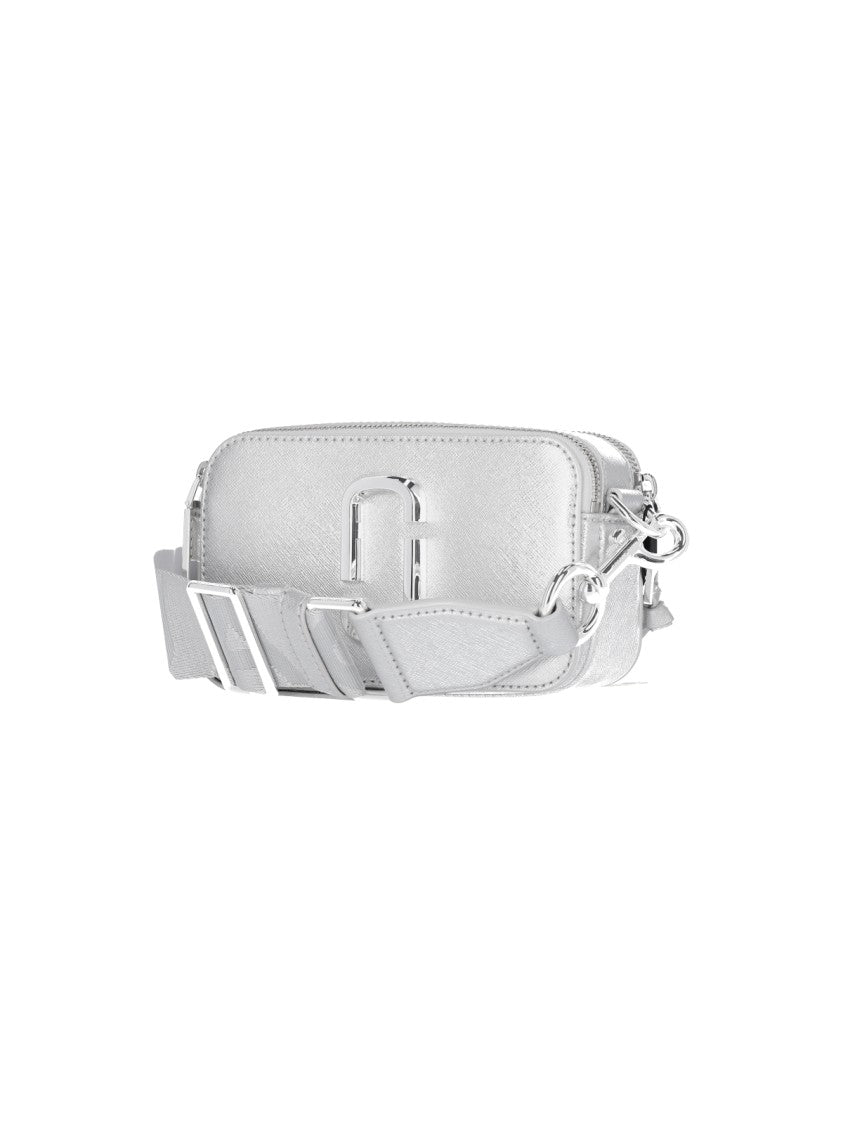 Marc Jacobs "Snapshot Dtm" Crossbody Bag – Silver