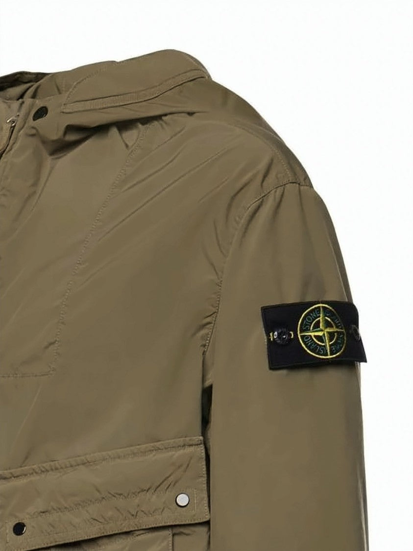 Stone Island Cropped Brown Lightweight Jacket