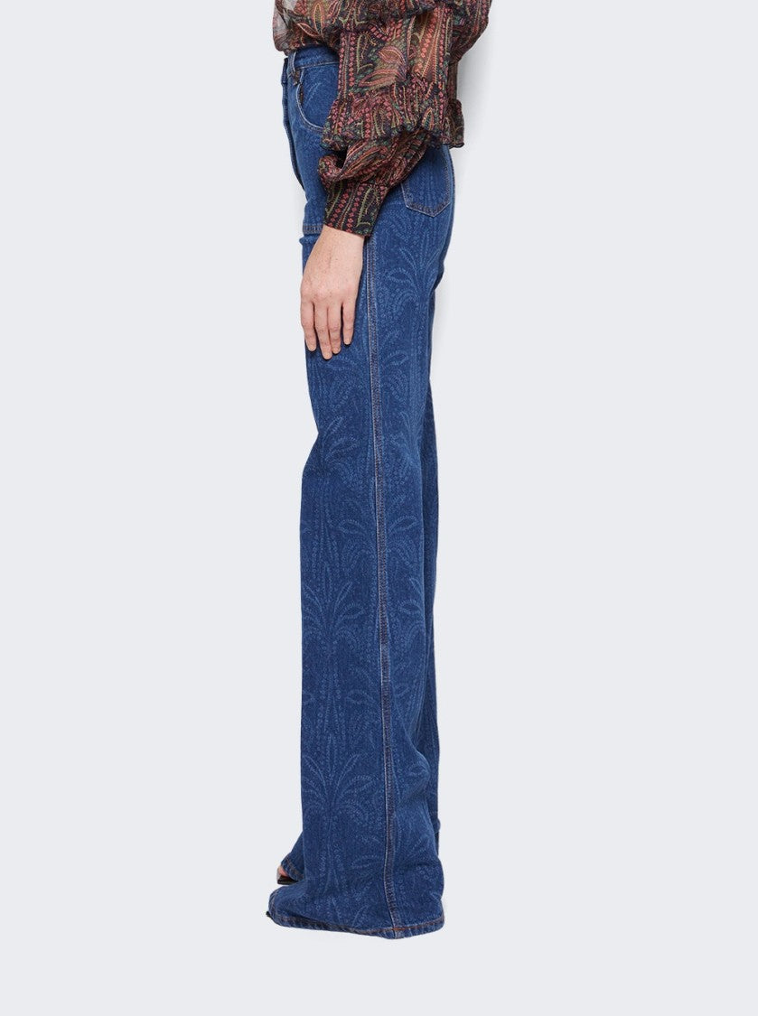 Etro Buttoned Flared Jeans