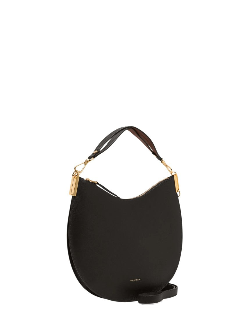 Coccinelle Half-Moon Top-Handle Shoulder Bag With Gold-Tone Accents