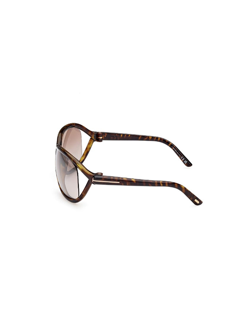 Tom Ford Oversized Brown Frame Sunglasses With Sleek Design