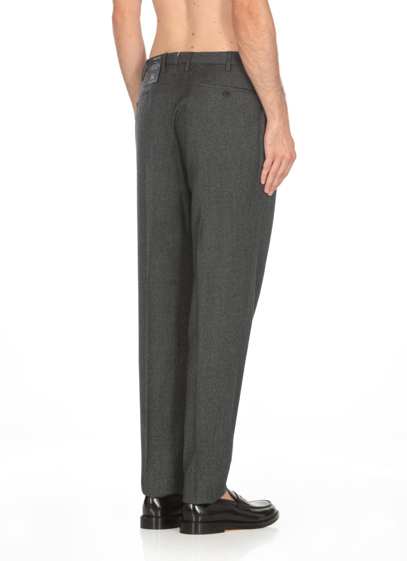 Incotex Dark Grey Wool Pants