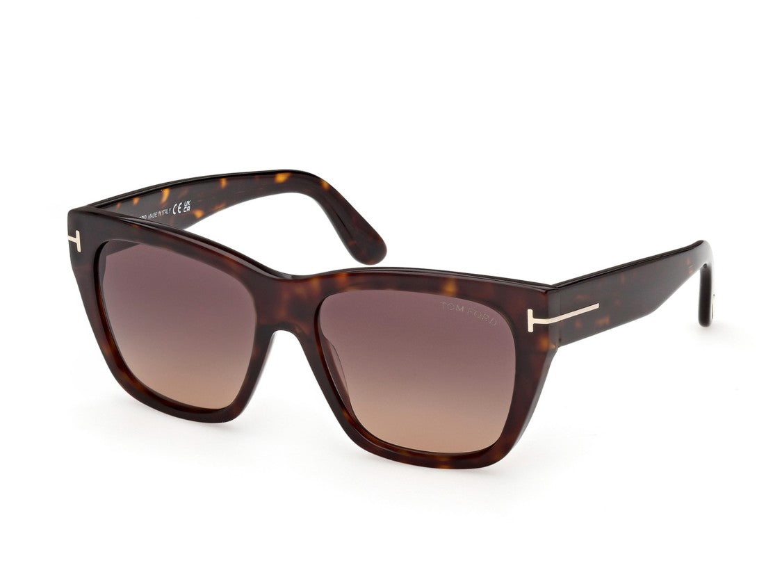 Tom Ford Ft1343 Tortoiseshell Acetate Oversized Square Sunglasses