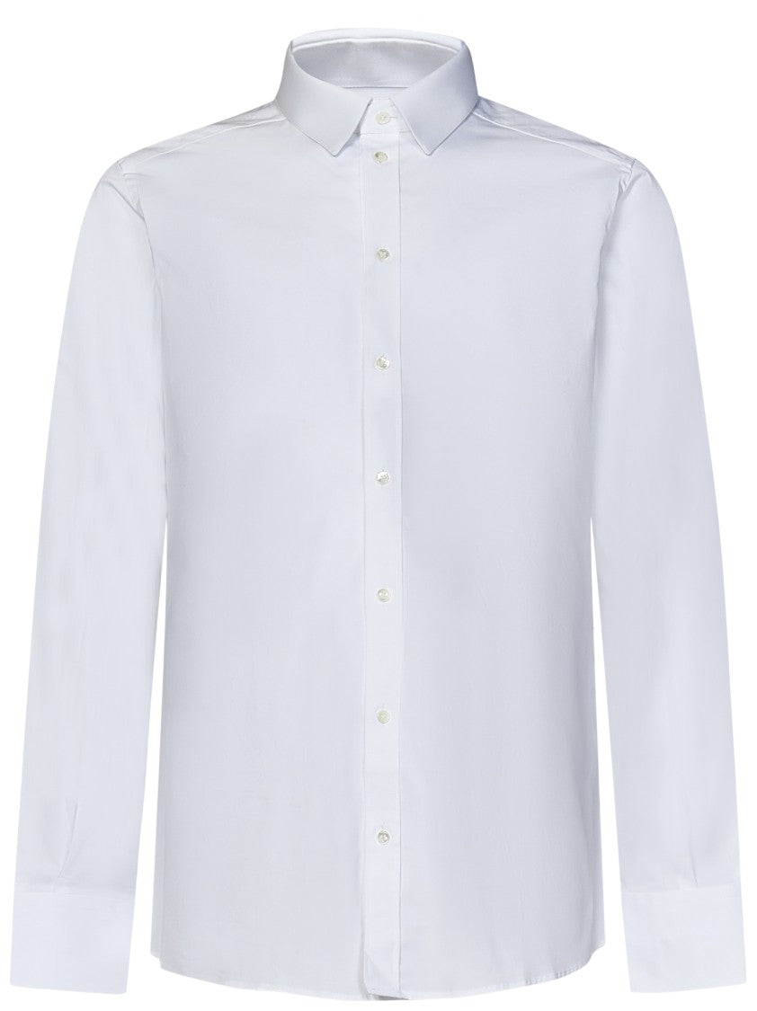 Dolce & Gabbana Stretch-Cotton Shirt With Pointed Flat Collar