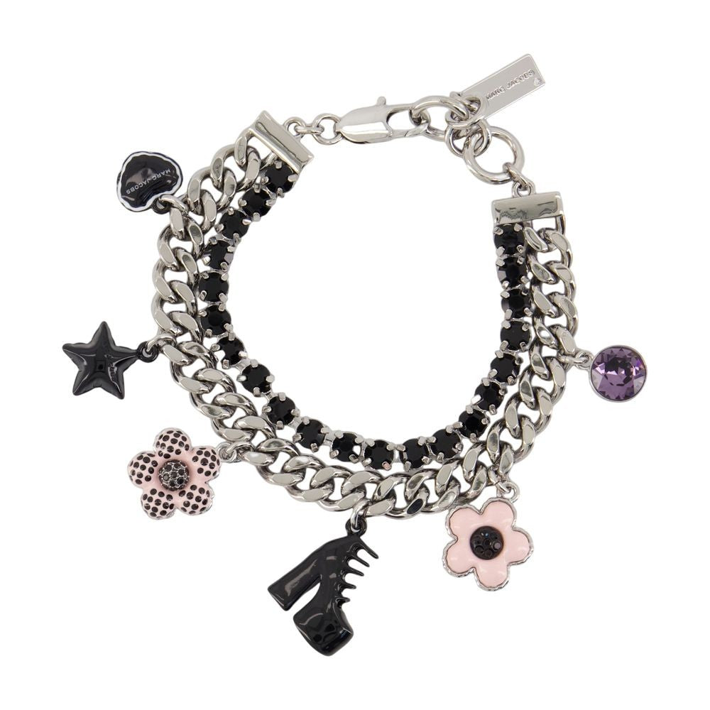Marc Jacobs Mini Icon Charm Bracelet With Double Chain Design