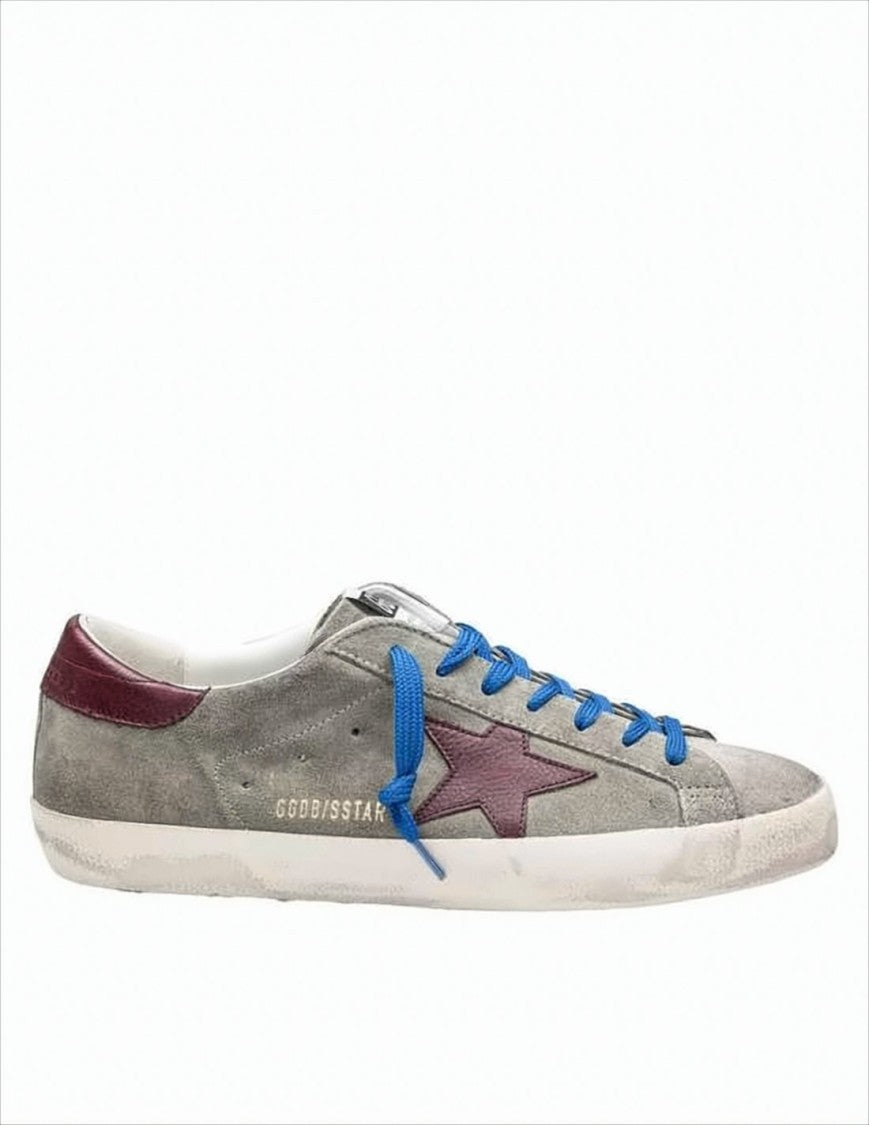 Golden Goose Vintage-Inspired Grey Suede Sneakers