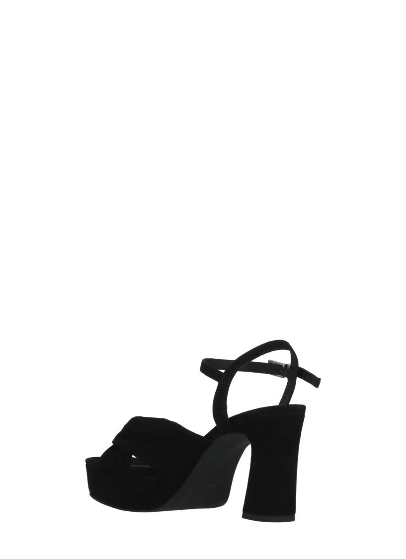 Ash Black Opus Braided Heeled Sandals