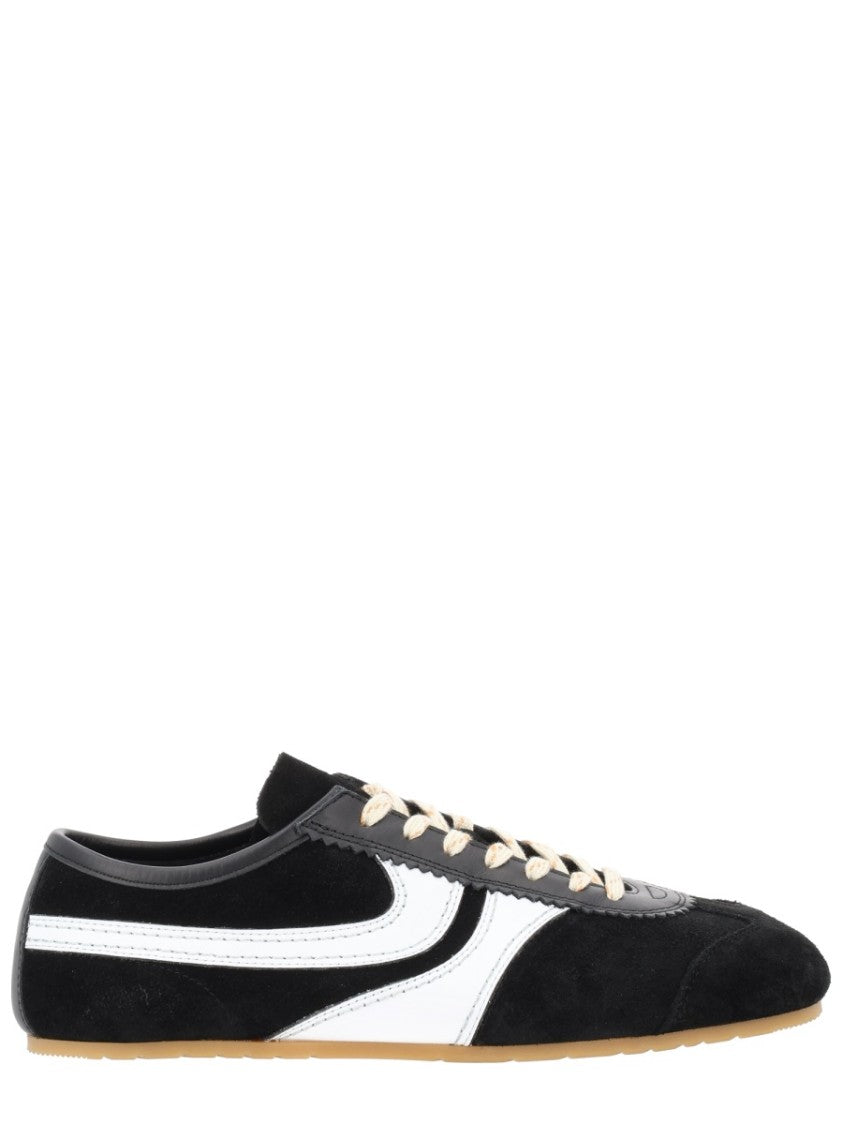 Dries Van Noten Suede Leather Side Stripes Sneakers