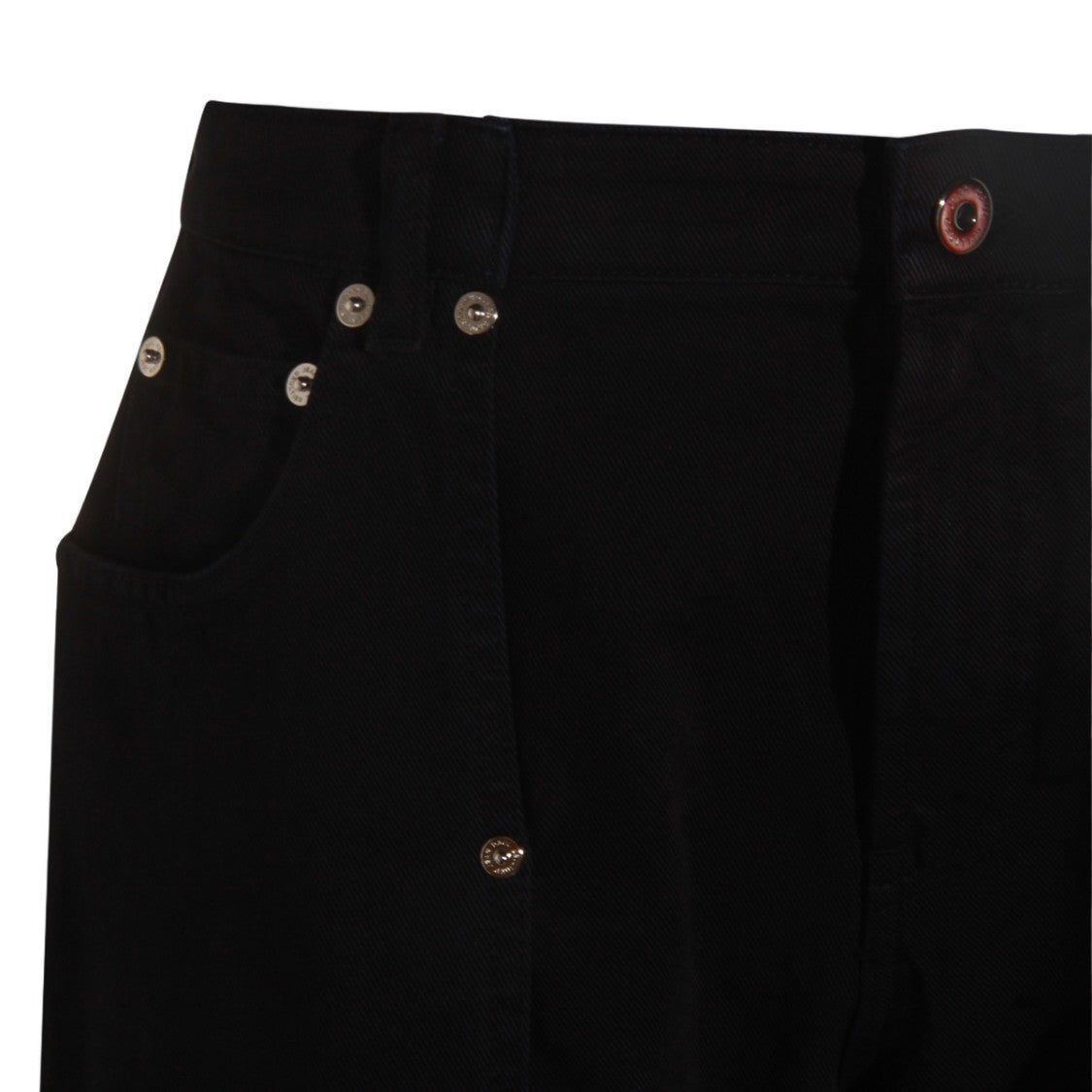 Jean Paul Gaultier Straight-Leg Black Jeans With High Waist