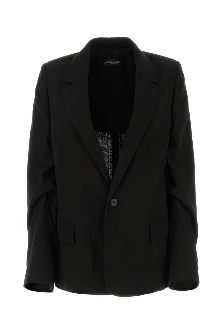 Ann Demeulemeester Black Cotton Renske Blazer