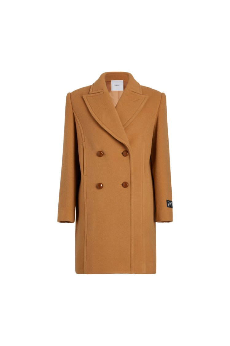 Patou Knee-Length Wool And Cashmere Blend Coat