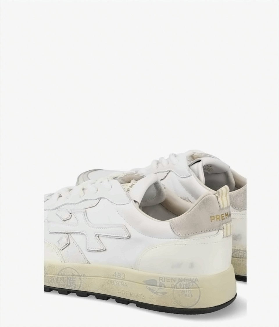 Premiata Vintage Effect Lace-Up Sneakers
