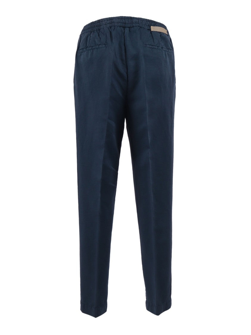 Briglia Oceano Ocean Blue Tapered Straight-Leg Pants