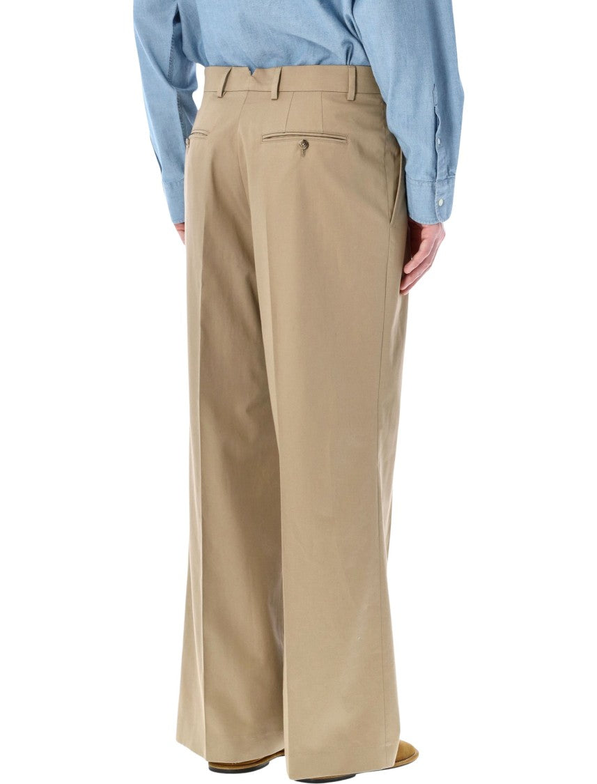 Ami Paris Low Waisted Double Pleat Loose Trousers