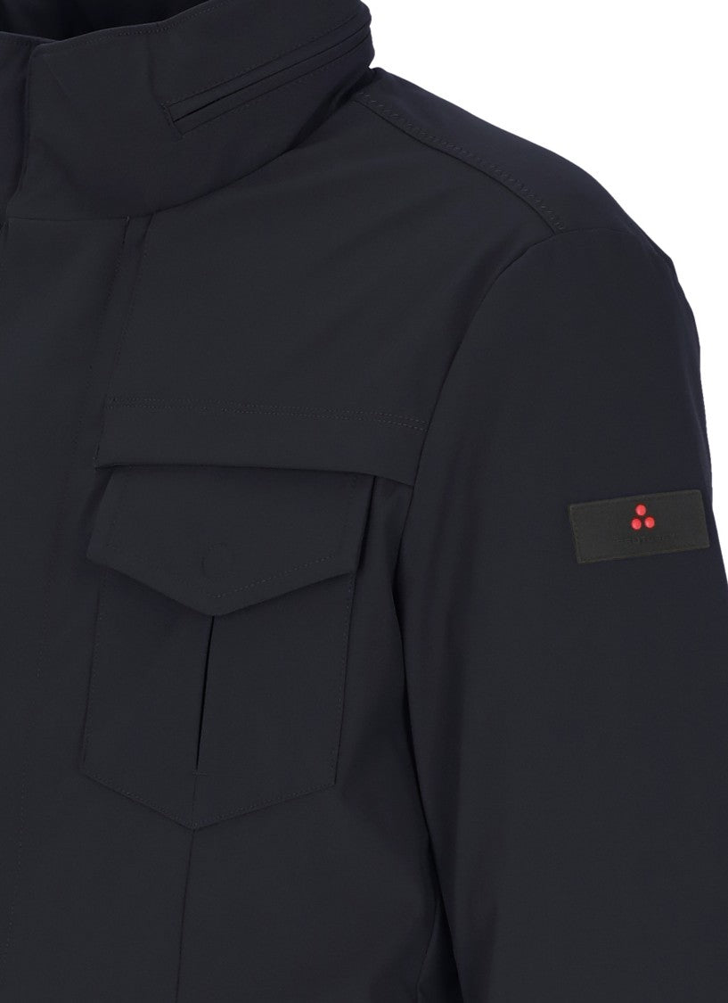 Peuterey Blue Stripes Padded Utility Jacket