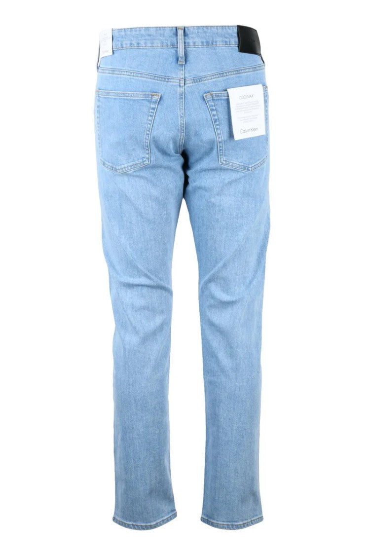Calvin Klein Light Blue Tapered Stretch Jeans
