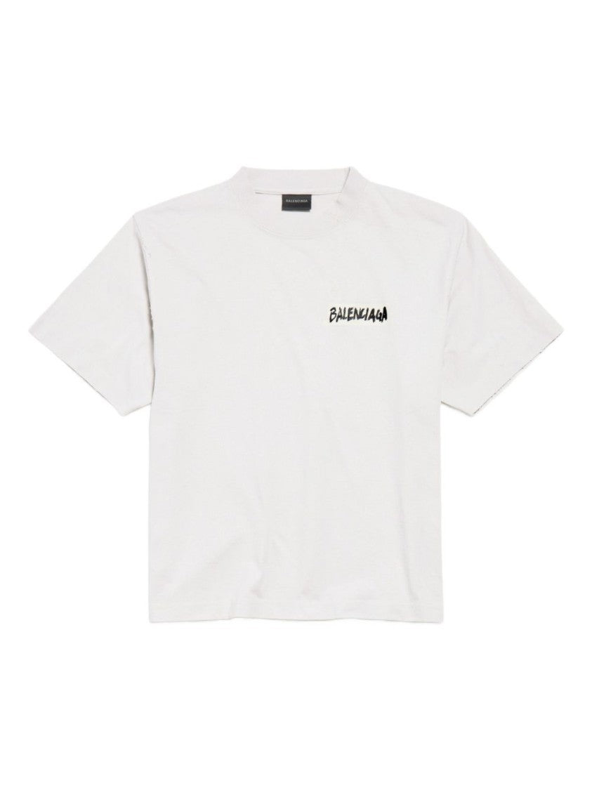 Balenciaga Relaxed-Fit Cotton T-Shirt With Logo