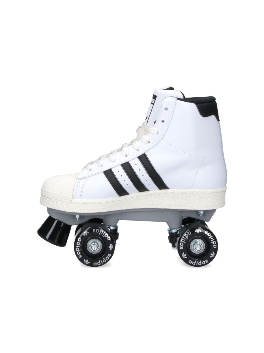 Adidas White "Superstar 82" Roller Skates