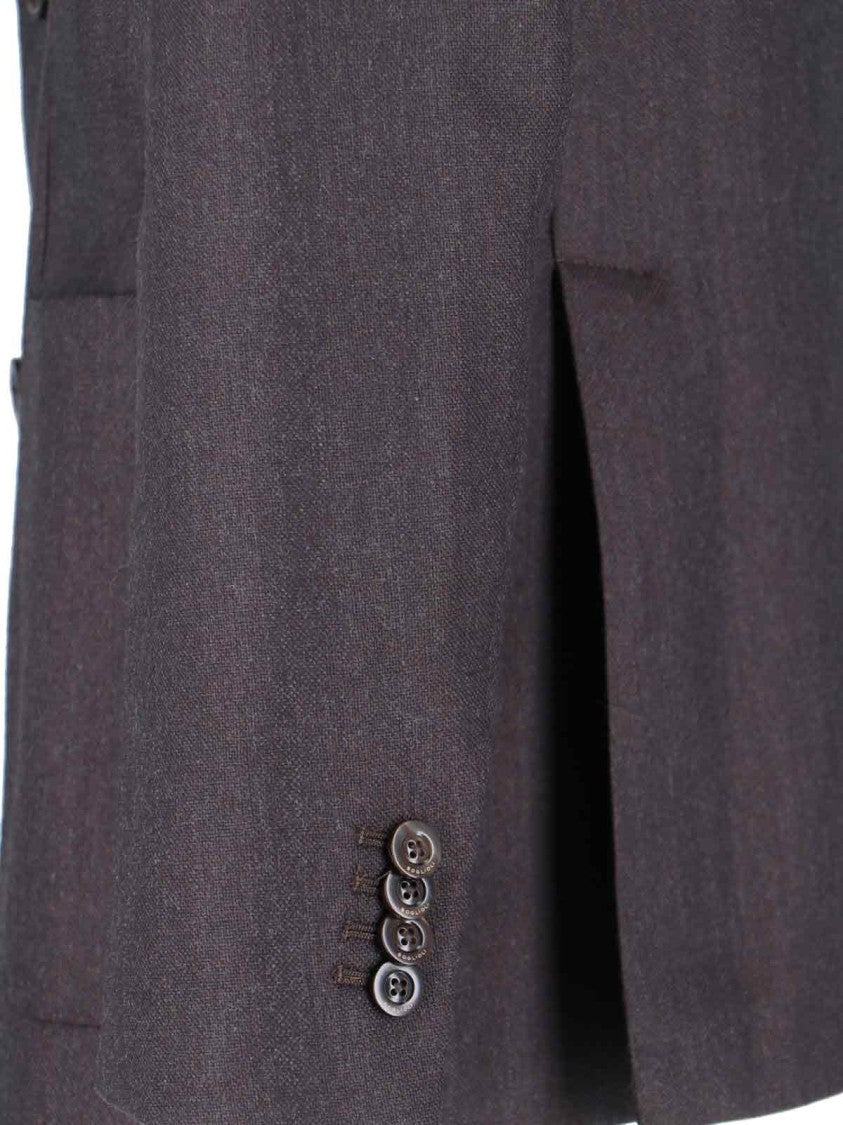 Boglioli Tailored Brown Jacket With Structured Silhouette