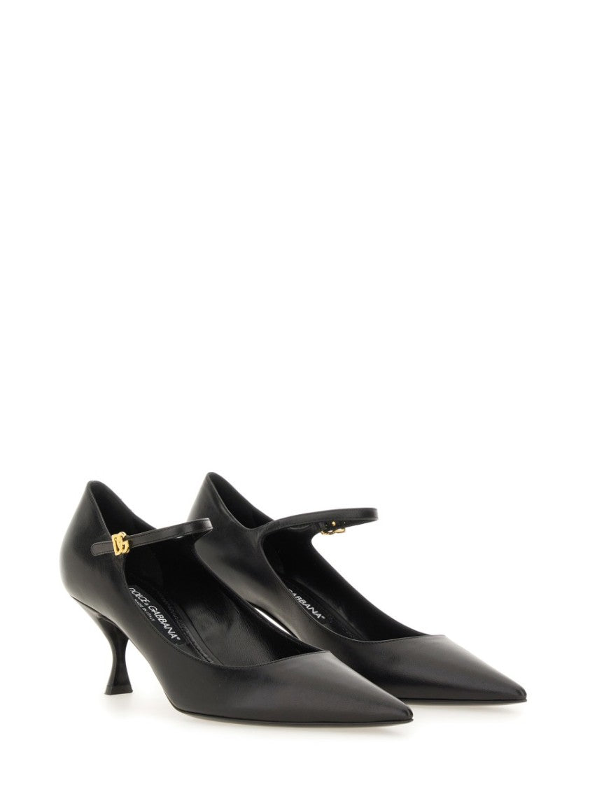 Dolce & Gabbana Pointed Toe Leather Pumps