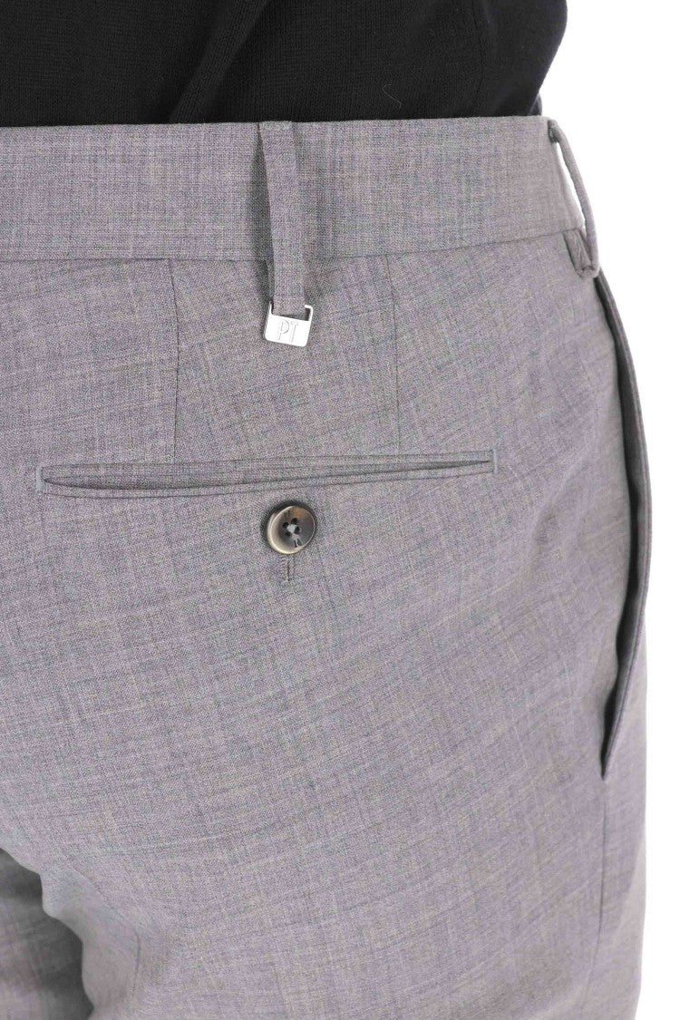 Pt Torino Super Slim Fit Virgin Wool Trousers